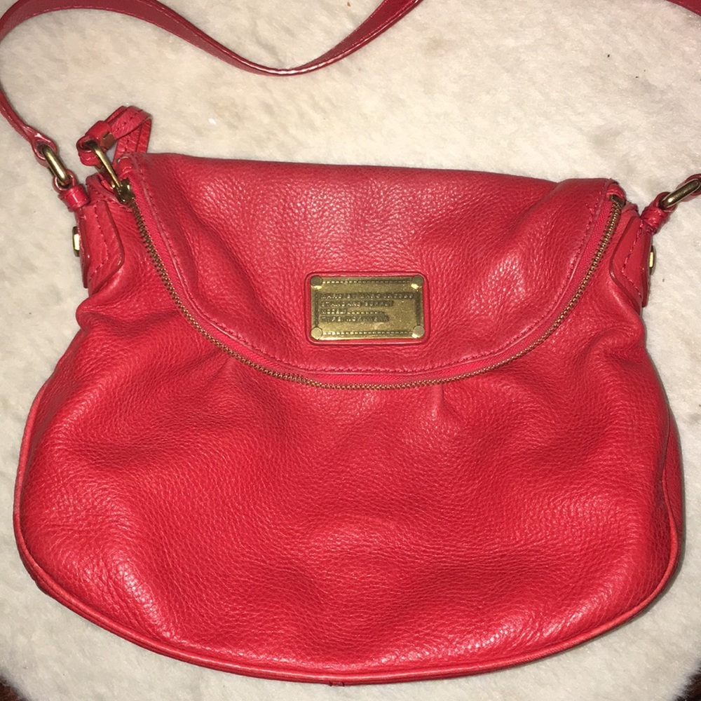 Marc Jacobs Red Leather Supply Workwear Crossbody